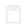Hue Aurelle přisazený LED panel SQ S (čtverec) 30x30cm, bílá