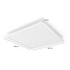 Hue Aurelle přisazený LED panel SQ XL (čtverec) 60x60cm, bílá