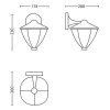 15471/30/16 Robin venkovní nástěnné LED svítidlo 4,5W 430lm 2700K IP44, černé
