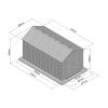 Plastový domek LANITPLAST MONTANA 814 LG4686 AKCE2026