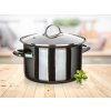 hrnec + skl.poklice pr.24cm 3,7l METALLIC Black