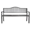 lavička zahradní REA 150x60x85cm,stolek,ocel ČER