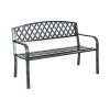 lavička zahradcní LUSSO 127x60x85cm ČER ocel