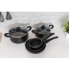 sada nádobí BLACK STONE 7díl. nepřiln.povrch