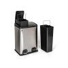 koš na tříděný odpad SAVERY 2x20l nerez/PH
