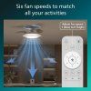 Bliss DC stropní ventilátor a svítidlo 28W+35W zlatý