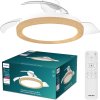 Bliss DC stropní ventilátor a svítidlo 28W+35W dřevo