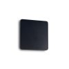 85983 led nastenne svitidlo ideal lux cover ap1 square small nero 195766 9w 943lm 15cm hranate cerne