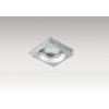 Stropní zápustné bodové svítidlo Azzardo Eva Square chrome AZ1460 GU10 1x50W IP20 7,5cm chromové