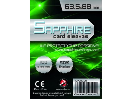 obaly na karty sapphire green standard card game 100 ks