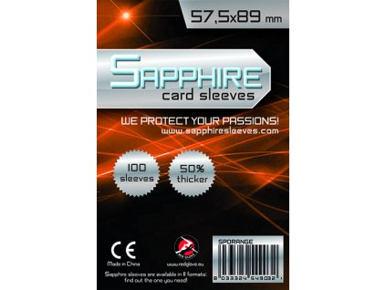 obaly na karty sapphire orange 57 5 x 89 100 ks