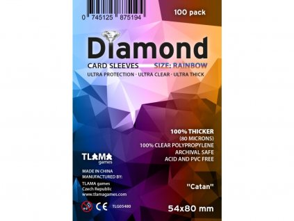 37780 tlama games obaly na karty diamond rainbow catan 54x80 mm