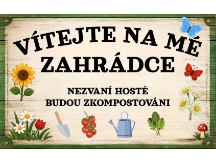 VÍTEJTE Na mé zahrádce