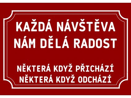 KAŽDÁ NÁVŠTĚVA