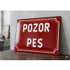 pozor pes ,