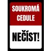 Soukromá cedule