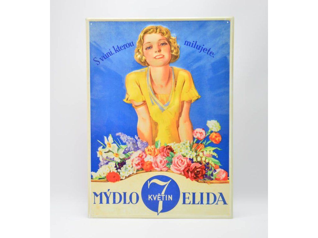 C16 Elida mýdlo 7 květin papír