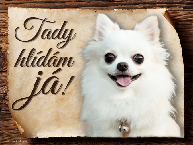Cedulka Čivava II - Tady hlídám já!/CP437