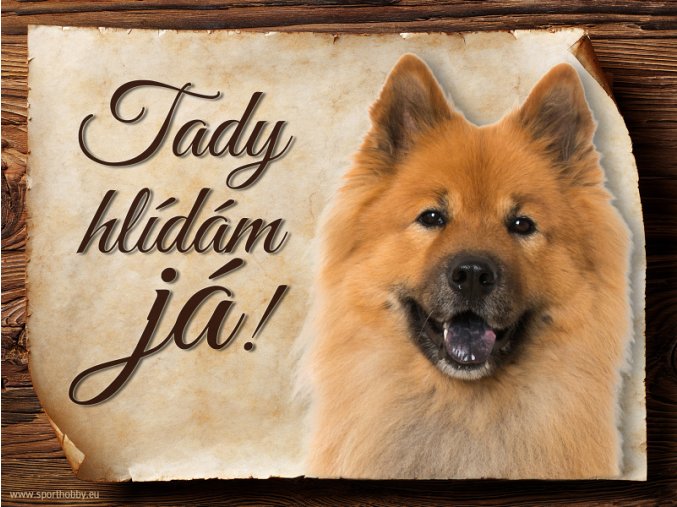 Cedulka Eurasier - Tady hlídám já/CP545