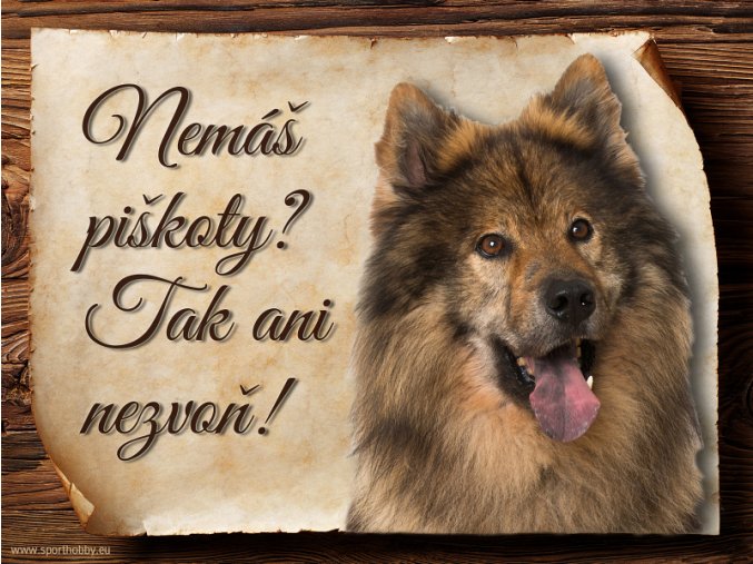 Cedulka Eurasier II - Piškoty/CP553