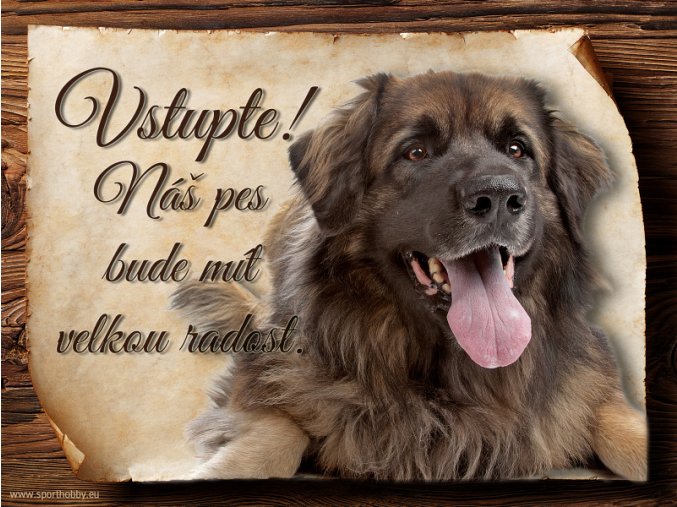 Cedulka Leonberger II - Vstupte/CP653