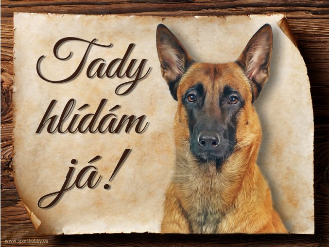 1063 Cedulka Belgický ovčák Malinois