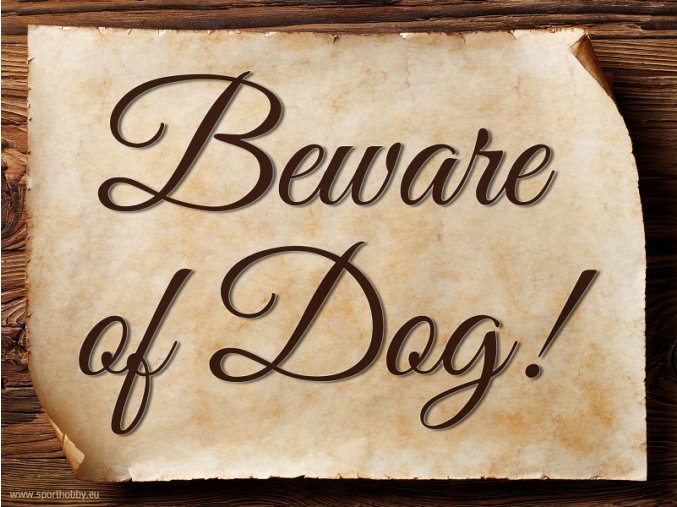 3017 Beware of Dog EN