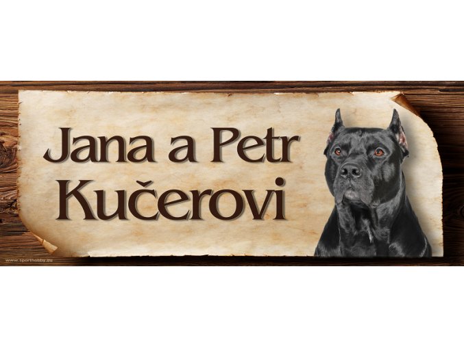 4001 Jmenovka Americký pitbulterier