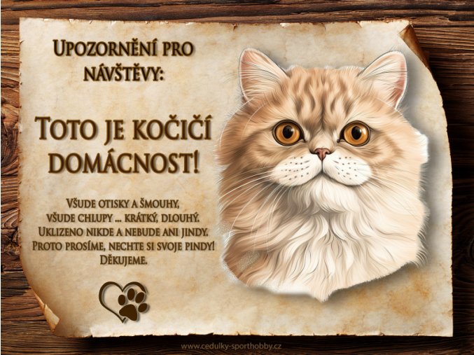CZ040 Cedulka Kočka Munchkin 1