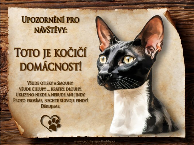 CZ060 Cedulka Orientální krátkosrstá 2