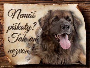 Cedulka Leonberger II - Piškoty/CP650