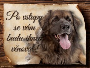 Cedulka Leonberger II - Po vstupu .../CP651