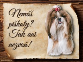 Cedulka Shih-tzu - Piškoty/CP565