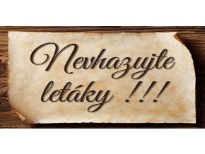 2025 Nevhazujte letáky