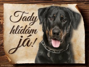 Cedulka Beauceron - Tady hlídám já/CP502