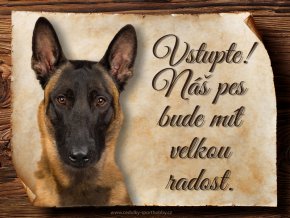 770 Cedulka Belgický ovčák Malinois