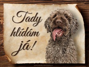 1702 Cedulka Italský vodní pes