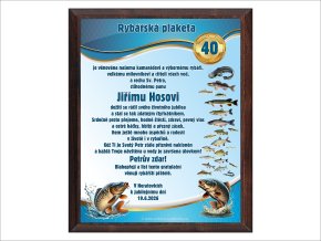 Dárek modrý 40 rybář CZ