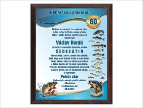 Dárek modrý 60 rybář CZ