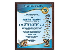 Dárek modrý 75 rybář CZ