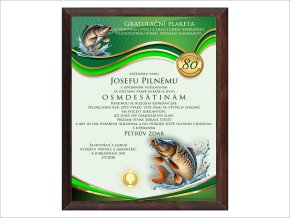 Dárek zelený 80 rybář CZ