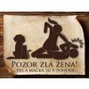 5020 Vtipná cedulka Zlá žena 7 SK