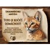 CZ032 Cedulka Kočka Chausie