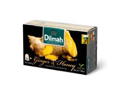 Dilmah Ginger & Honey, čaj černý, zázvor a med (expirace 8/22)