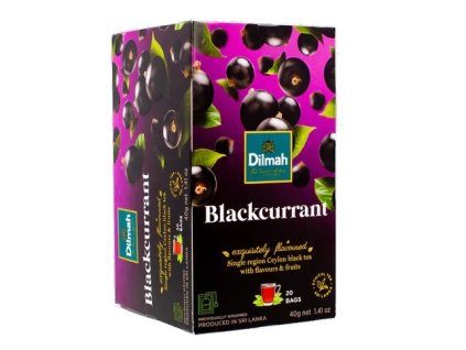 Dilmah Gourmet Blackcurrant, čaj černý, černý rybíz