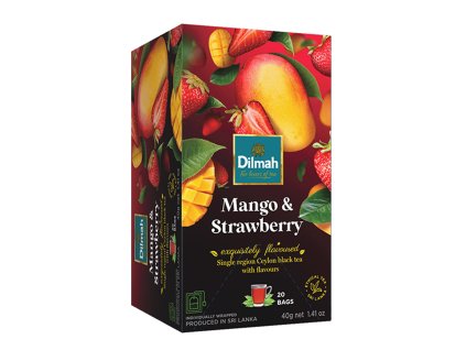 Dilmah Gourmet Mango & Strawberry, čaj černý, mango a jahoda