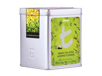 Dilmah T-Luxury Green Tea with Jasmine Flowers,