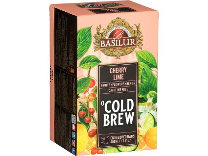 Basilur Cold Brew Cherry Lime, ledový čaj , třešeň, limetka