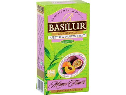 Basilur Magic Apricot & Passion Fruit, zelený čaj, meruňka, mučenka