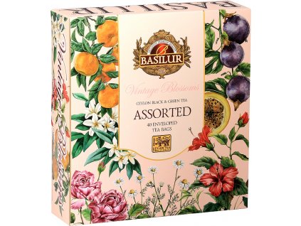 Basilur dárková sada Vintage Blossoms, 40 sáčků
